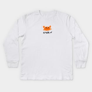 Crab Kids Long Sleeve T-Shirt